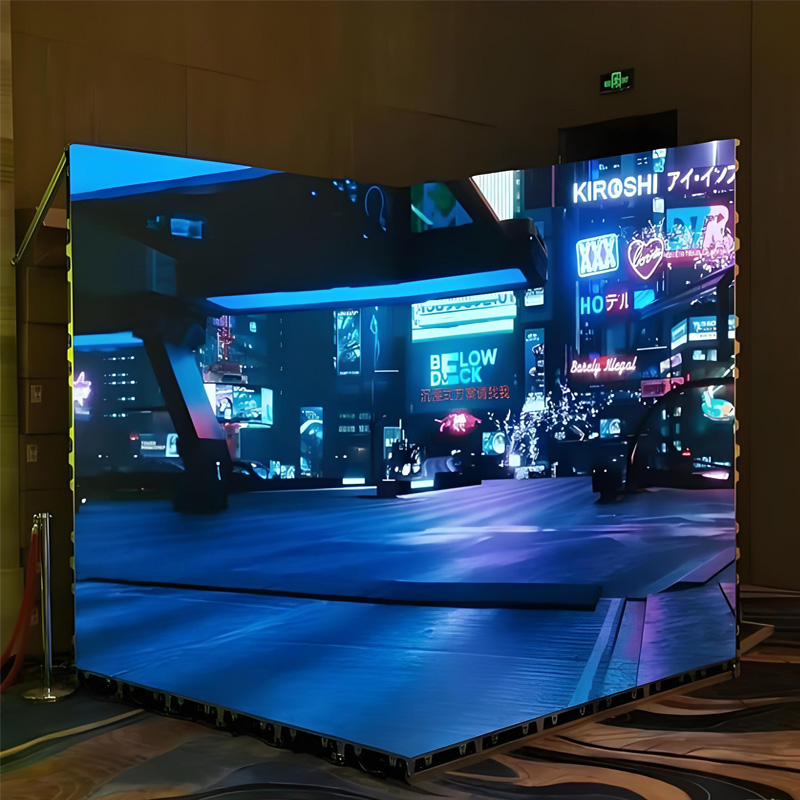 Outdoor Sport Background - Outdoor reclame LED-scherm 3D podium achtergrond