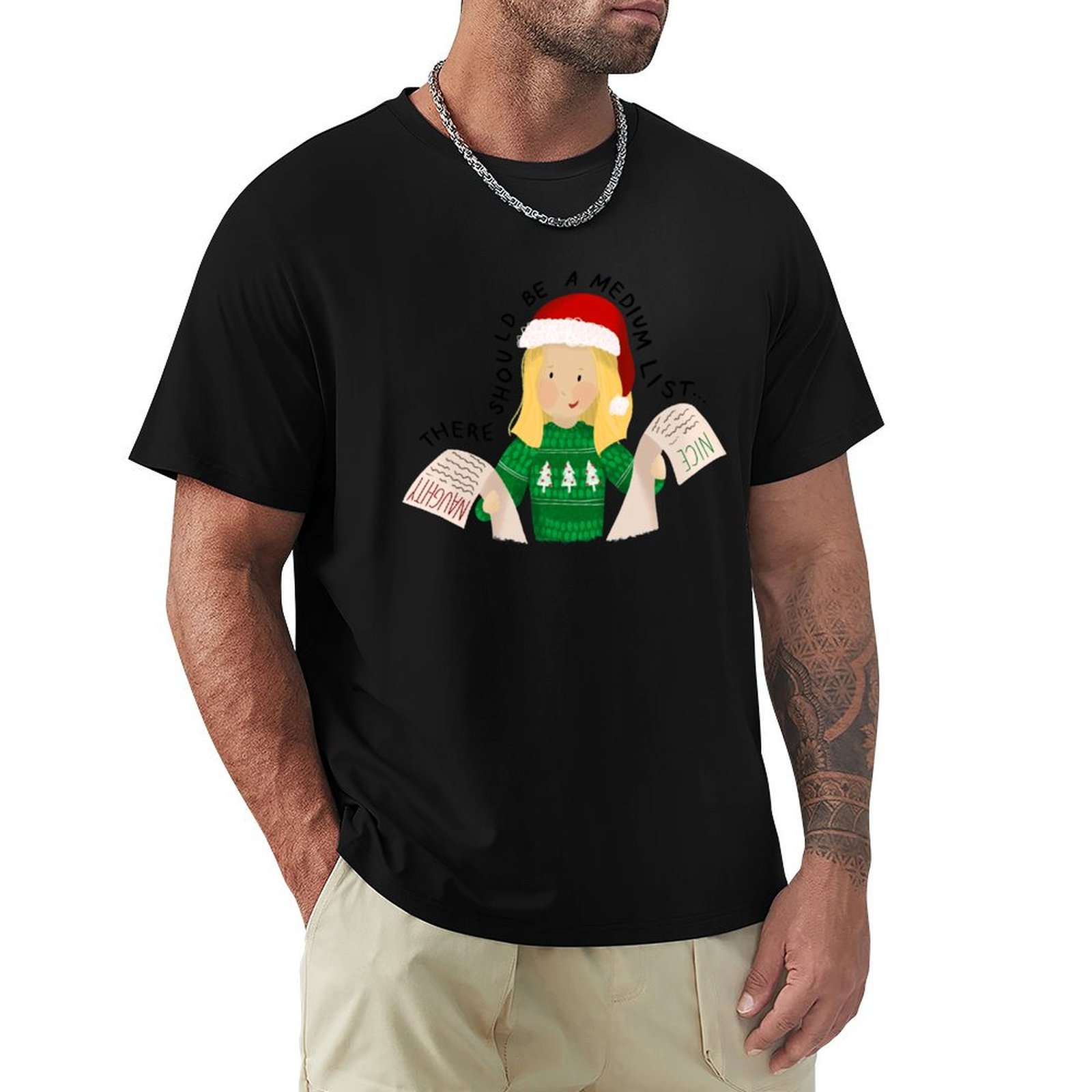 Outdoor Sports List - Eleanor's Medium List - Zwart T-shirt