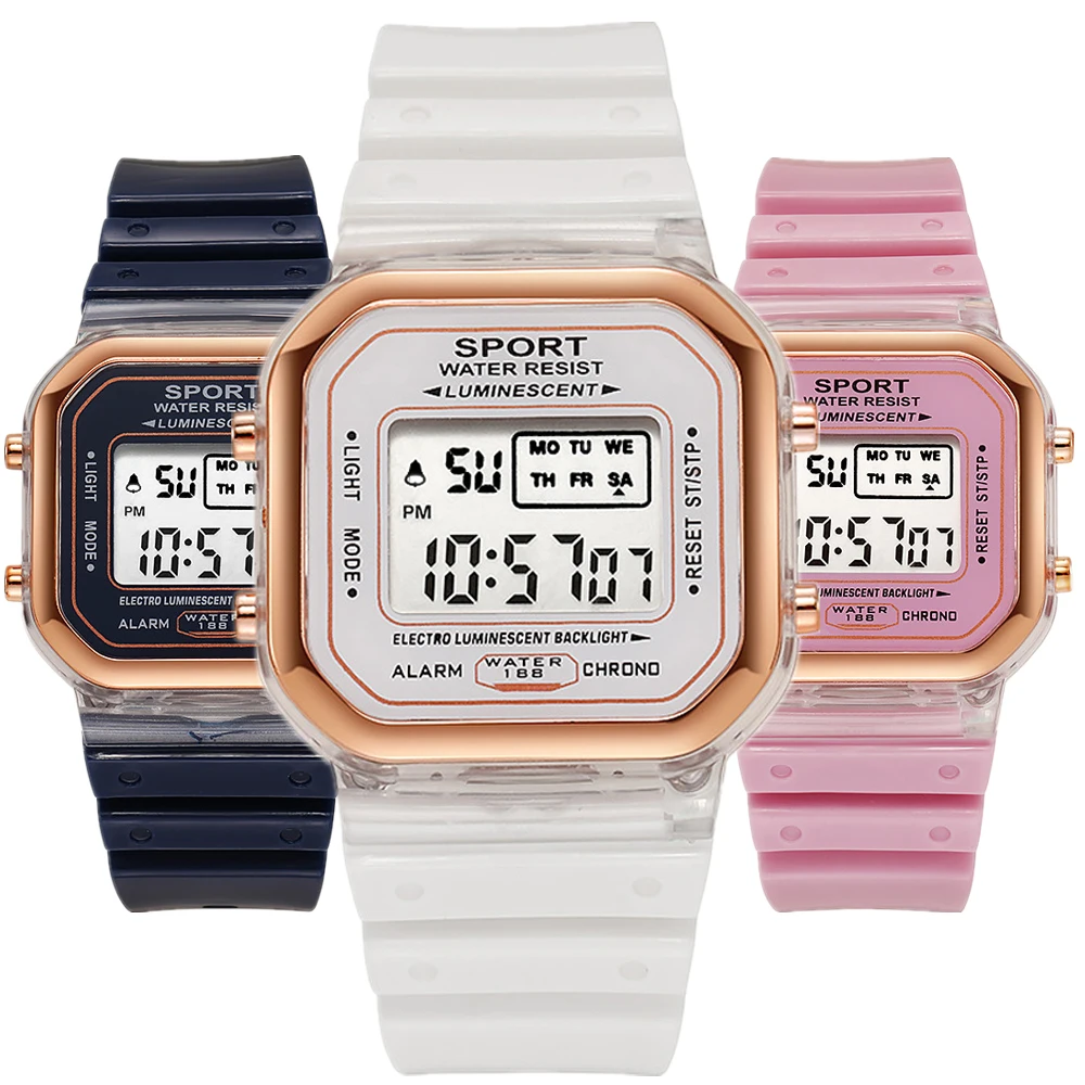 Modemerk Student Transparant E - Outdoor Sport Watch recensie en prijs